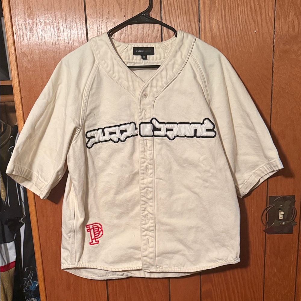 Purple brand baseball jersey